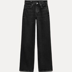 NWT ZARA High-Rise Straight Fit Black Jeans - SIZE 6